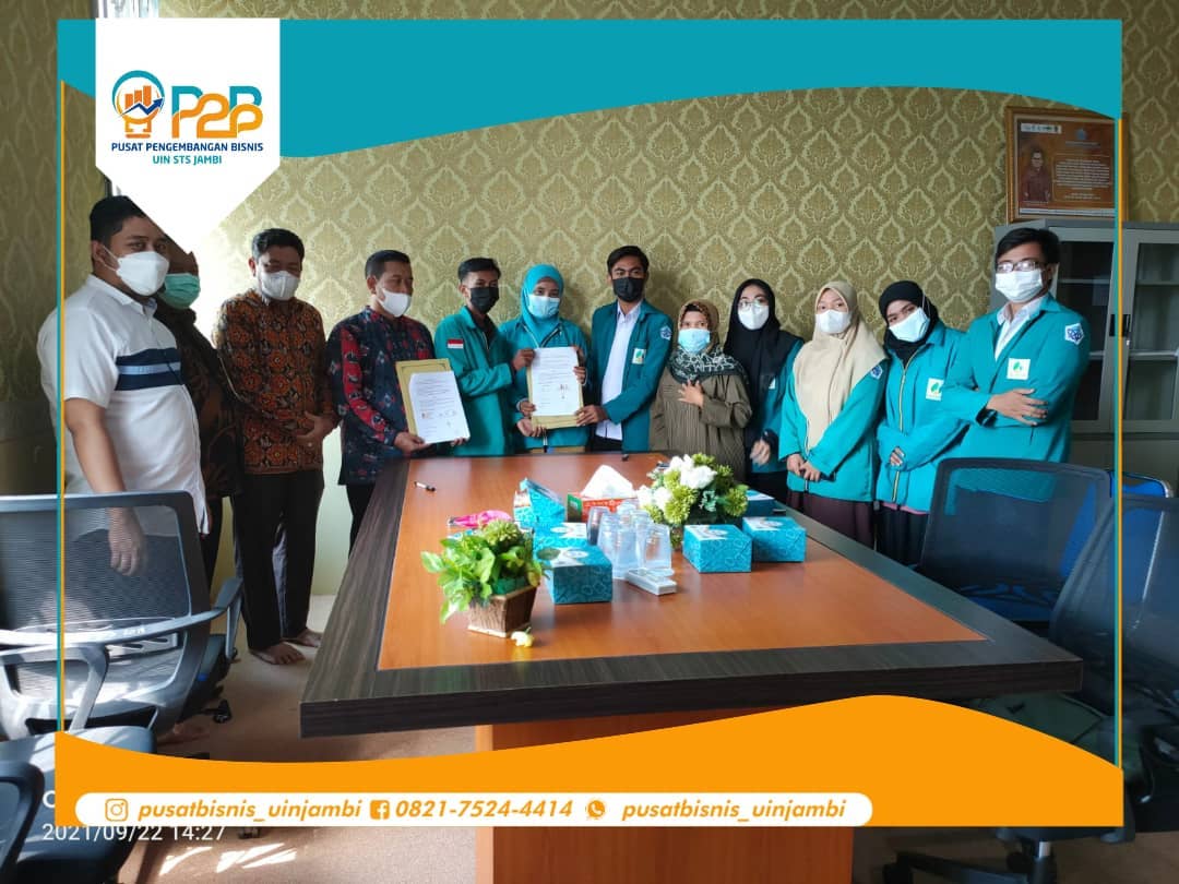 Kerjasama Kopma G2 UIN STS Jambi Bersama Pusat Pengembangan Bisnis UIN STS Jambi