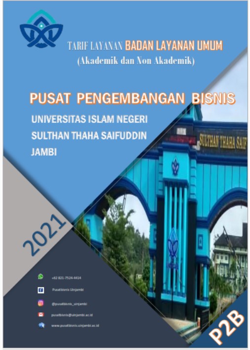 Buku Tarif Layanan Tahun 2021