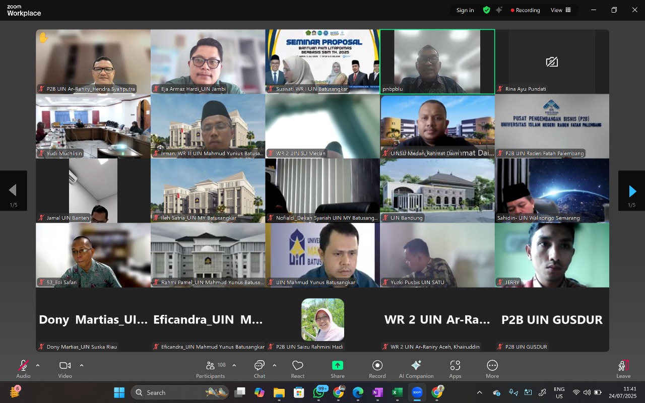 Kepala Pusat Pengembangan Bisnis UIN STS Jambi Hadiri Acara SELOKA BLU