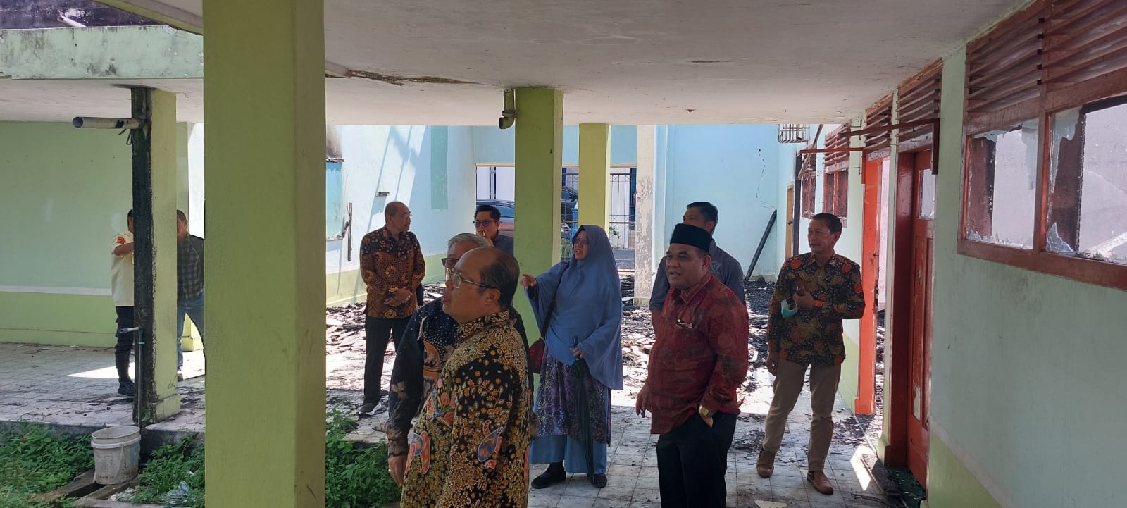 Kunjungan Dewan Pengawas BLU UIN STS Jambi ke Area Eks Force Majeure